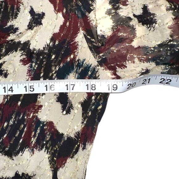 NWT ba&sh Kaz Robe V-Neck Printed Midi Dress SMALL in Ecru - Picture 8 of 10